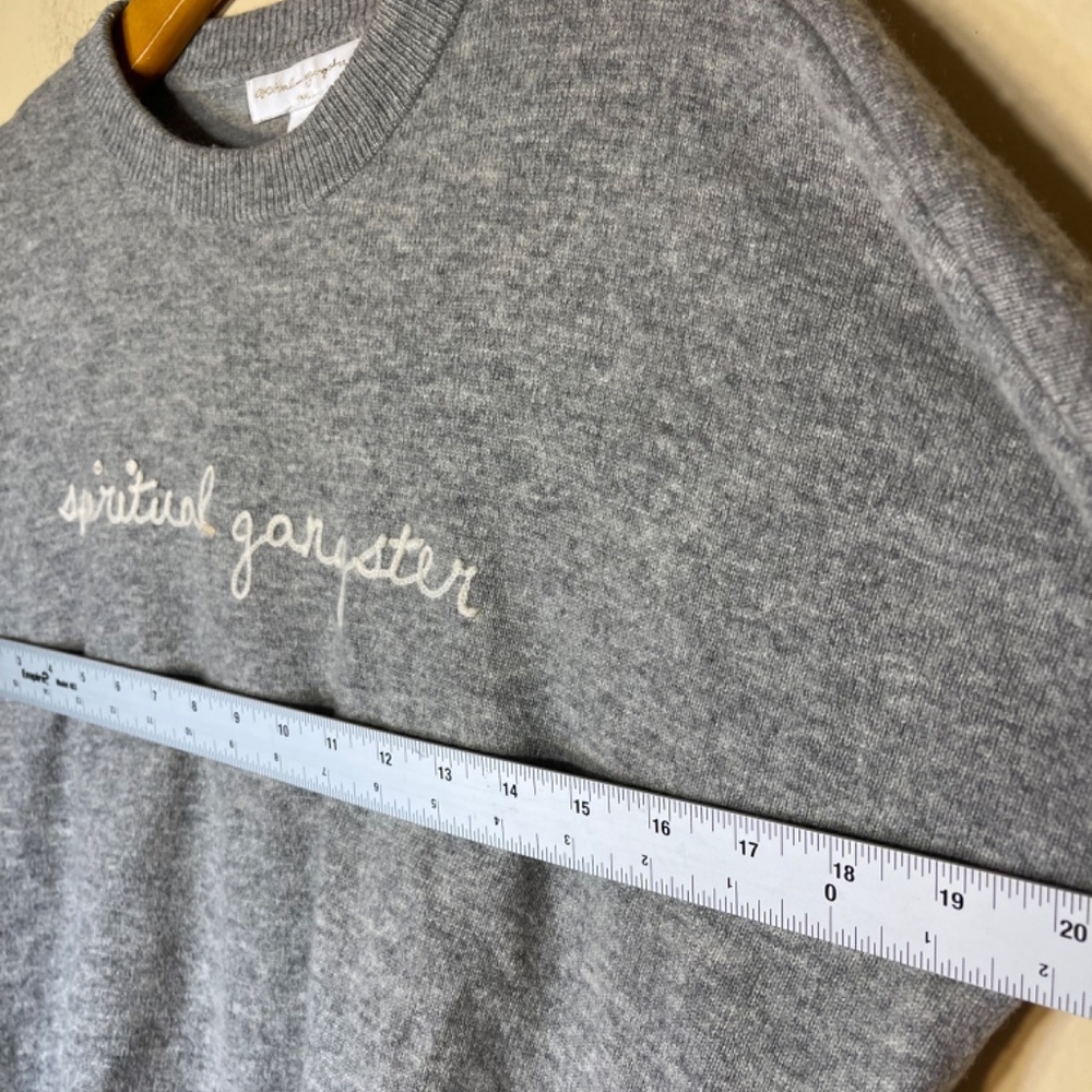 Cashmere Spiritual Gangster Logo-Embroidered Sweater - Picture 9 of 9